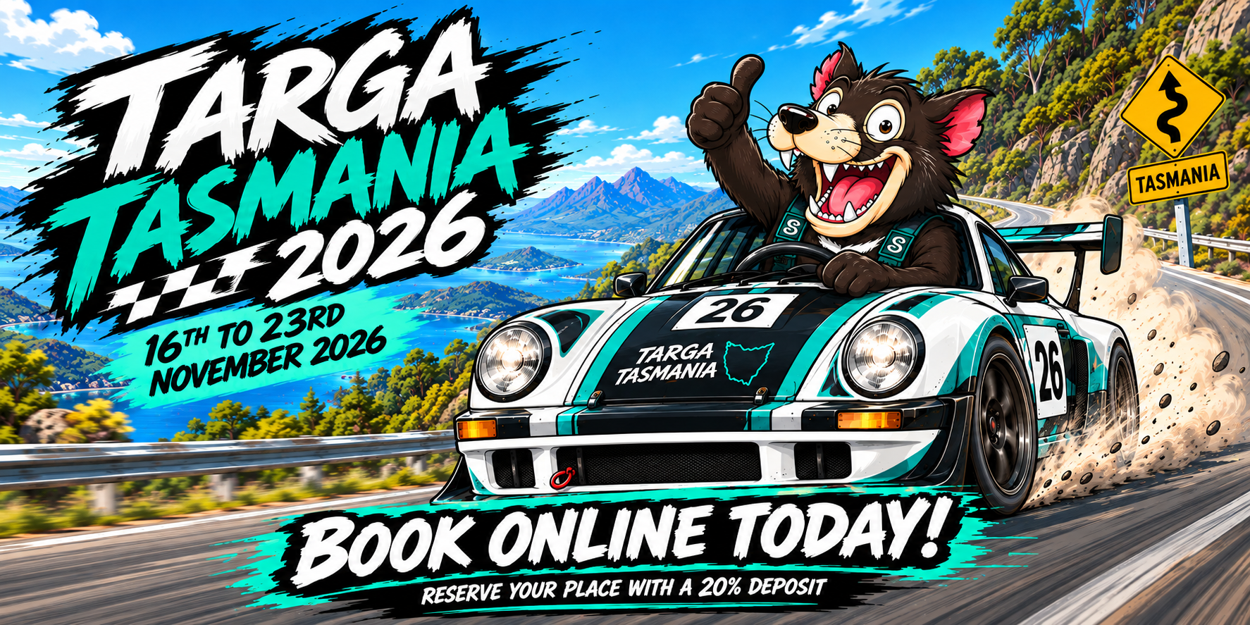Targa Tasmania 2026 All inclusive package deal - Book Online Today